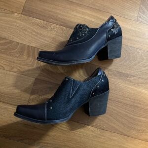 Spring Step L'Artiste Women Empowerite Hair-On-Hide Shoe Bootie UK 38 US 7.5-8